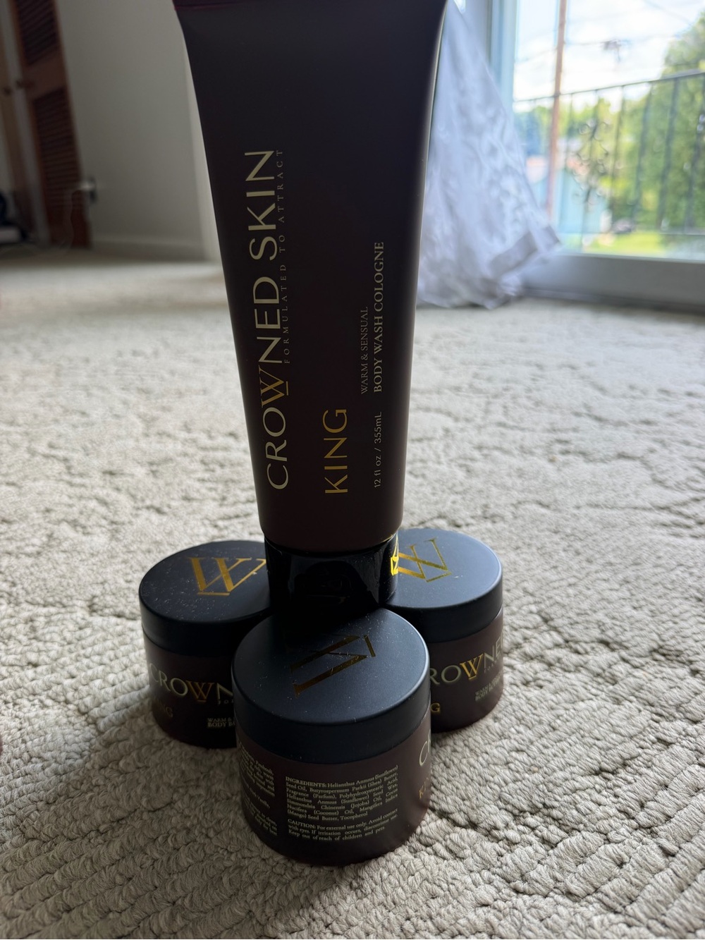 Crowned skin King Body Wash Cologne - and body butter colon